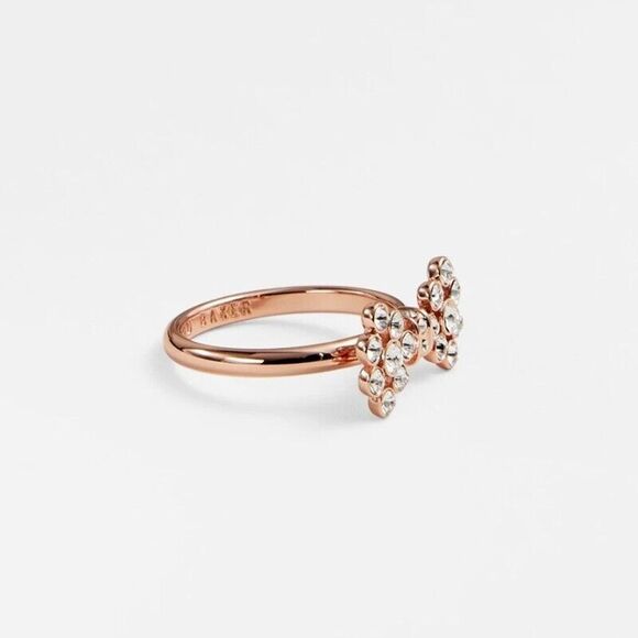 ❤︎ Ted Baker ❤︎ BREMMA Swarovski® Crystal Ring S-M - Picture 7 of 9